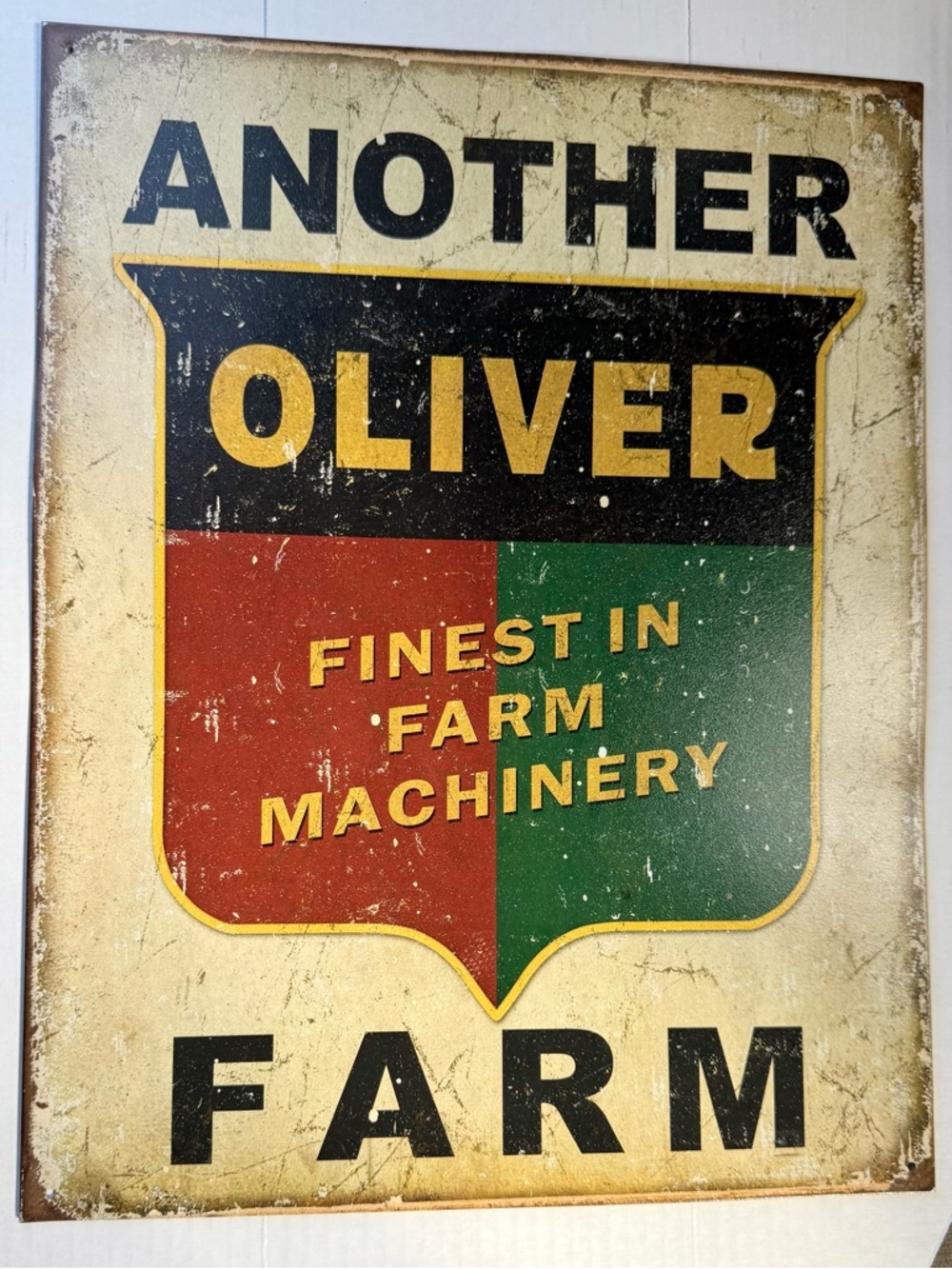 Desperate Enterprises Oliver Another Farm Vintage- Style Tin Sign